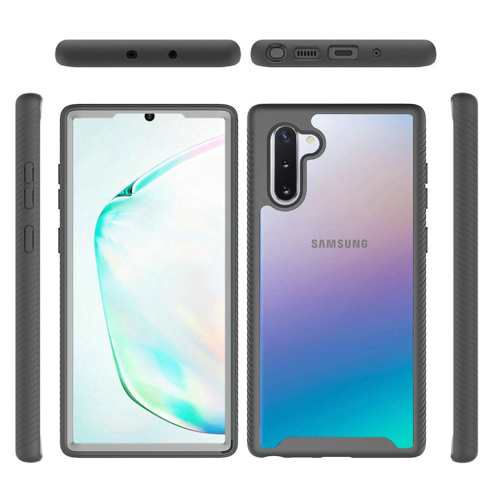 GSA Shockproof HeavyDuty Case for Samsung Galaxy Note 10 (6.3") - Clear/Black