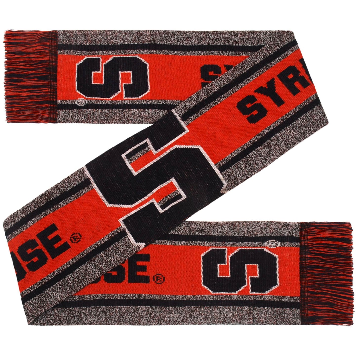 FOCO NCAA Syracuse Orange Gray Big Logo Scarf (66")