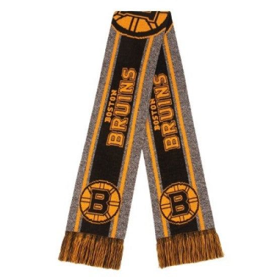 FOCO NHL Boston Bruins Gray Big Logo Scarf 66"