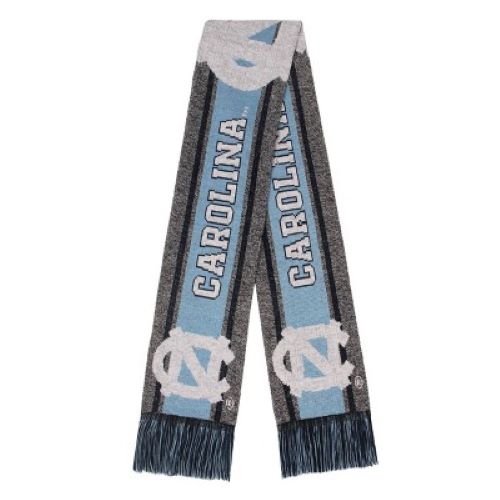 FOCO NCAA North Carolina Tarheels Gray Big Logo SCARF (66")