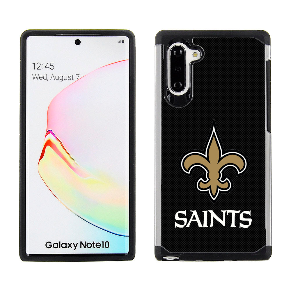 PBG NFL New Orleans Saints Textured Case for Samsung Galaxy Note 10