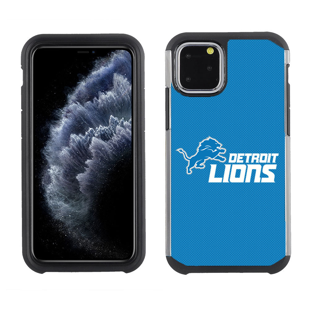 PBG NFL Detroit Lions Textured Case for iPhone 11 Pro, X & XS (5.8") Blue
