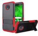 GSA Rugged Kickstand Case For Motorola Moto G7 PLAY - RED