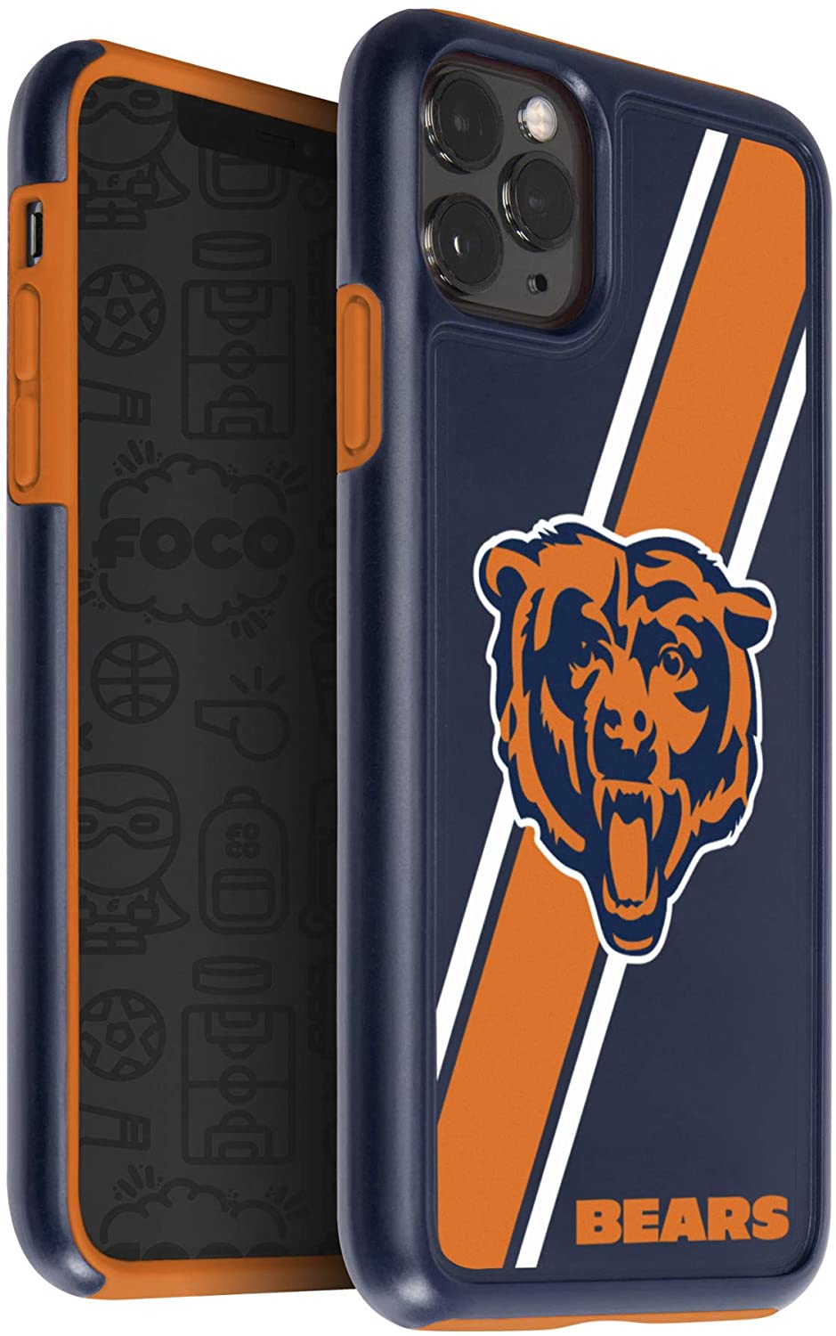 FOCO NFL Chicago Bears Dual Hybrid Case for iPhone 11 Pro Max & XS Max (6.5")