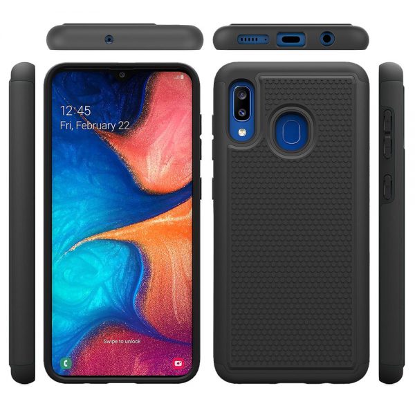 GSA Football Textured Hybrid Case For Samsung Galaxy A20/A50 Black