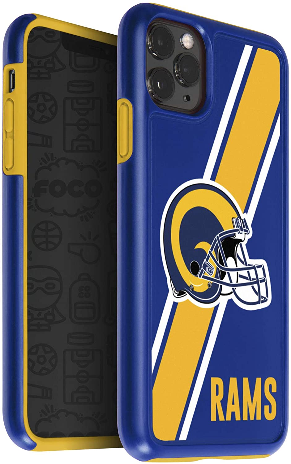 FOCO NFL Los Angeles Rams Case for iPhone 11 Pro Max & XS Max (6.5")