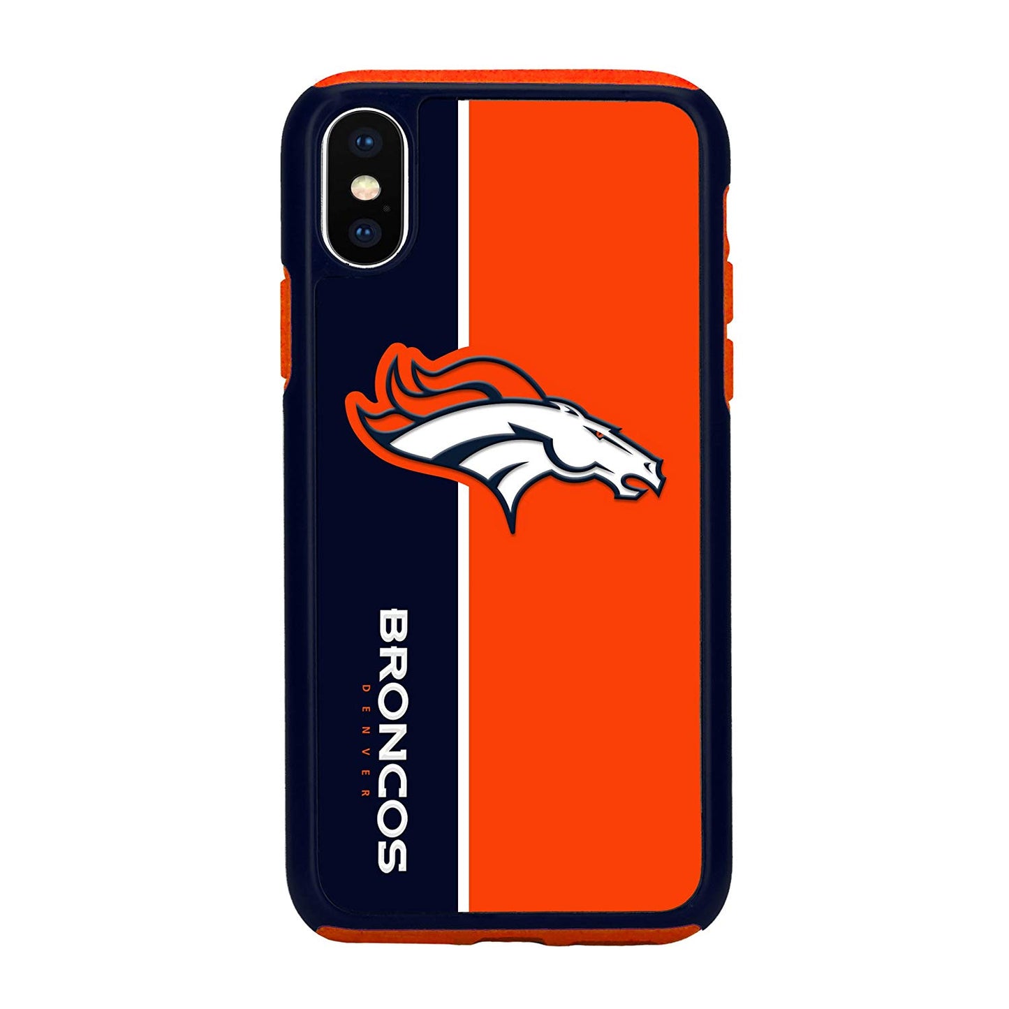 FOCO NFL Denver Broncos Dual Hybrid Bold Case for the iPhone X & XS (5.8")
