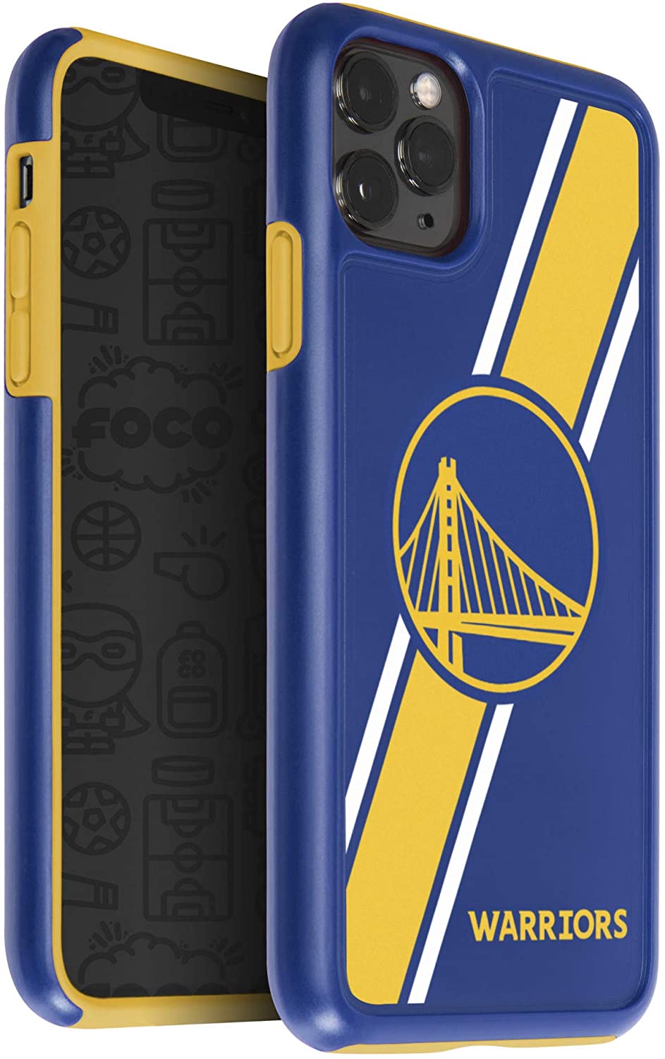 FOCO NBA Golden State Warriors Hybrid Case for iPhone 11 Pro Max & XS Max (6.5")