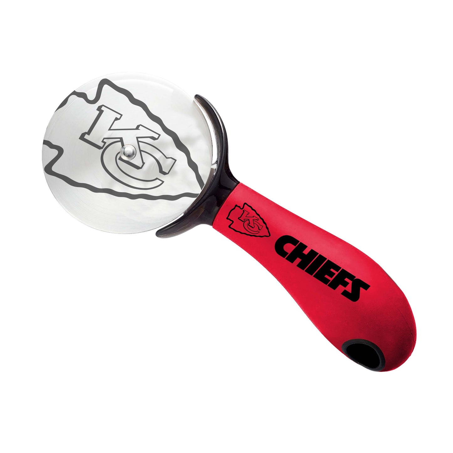 Sports Vault NFL Kansas City Chiefs Pizza Cutter 3.25" Wheel Rubber Handle
