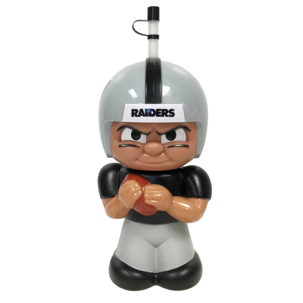 TM NFL Las Vegas Raiders Big Sip 3D H2O Quarterback Bottle 16 oz 5"x10"