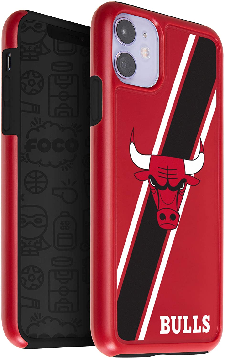 FOCO NBA Chicago Bulls Dual Hybrid Case for iPhone 11 & XR (6.1")