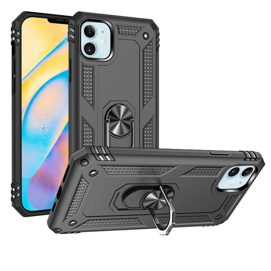 GSA Hybrid Magnetic Case with Ring Kickstand for iPhone 12 Mini (5.4")Gray/Black