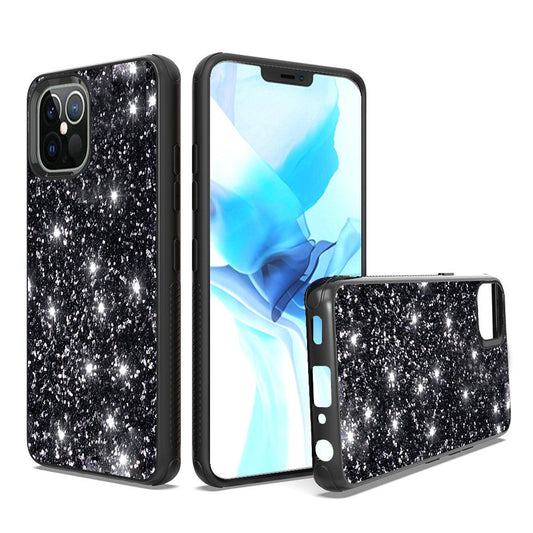 GSA Glitter Bling Hybrid Case For iPhone 12 Pro Max (6.7") - Black