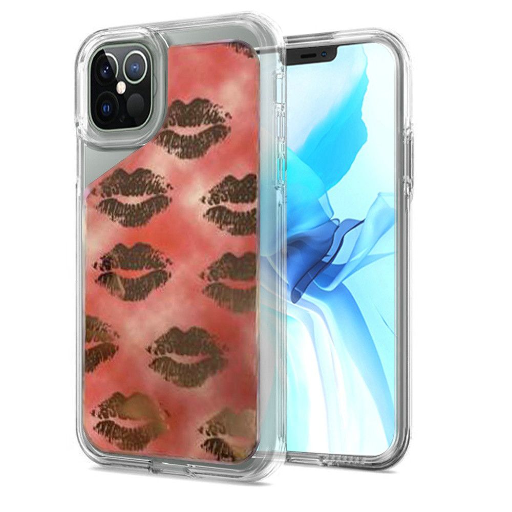 GSA Electroplated Design Hybrid Case For iPhone 12 Pro Max (6.7") - Kisses