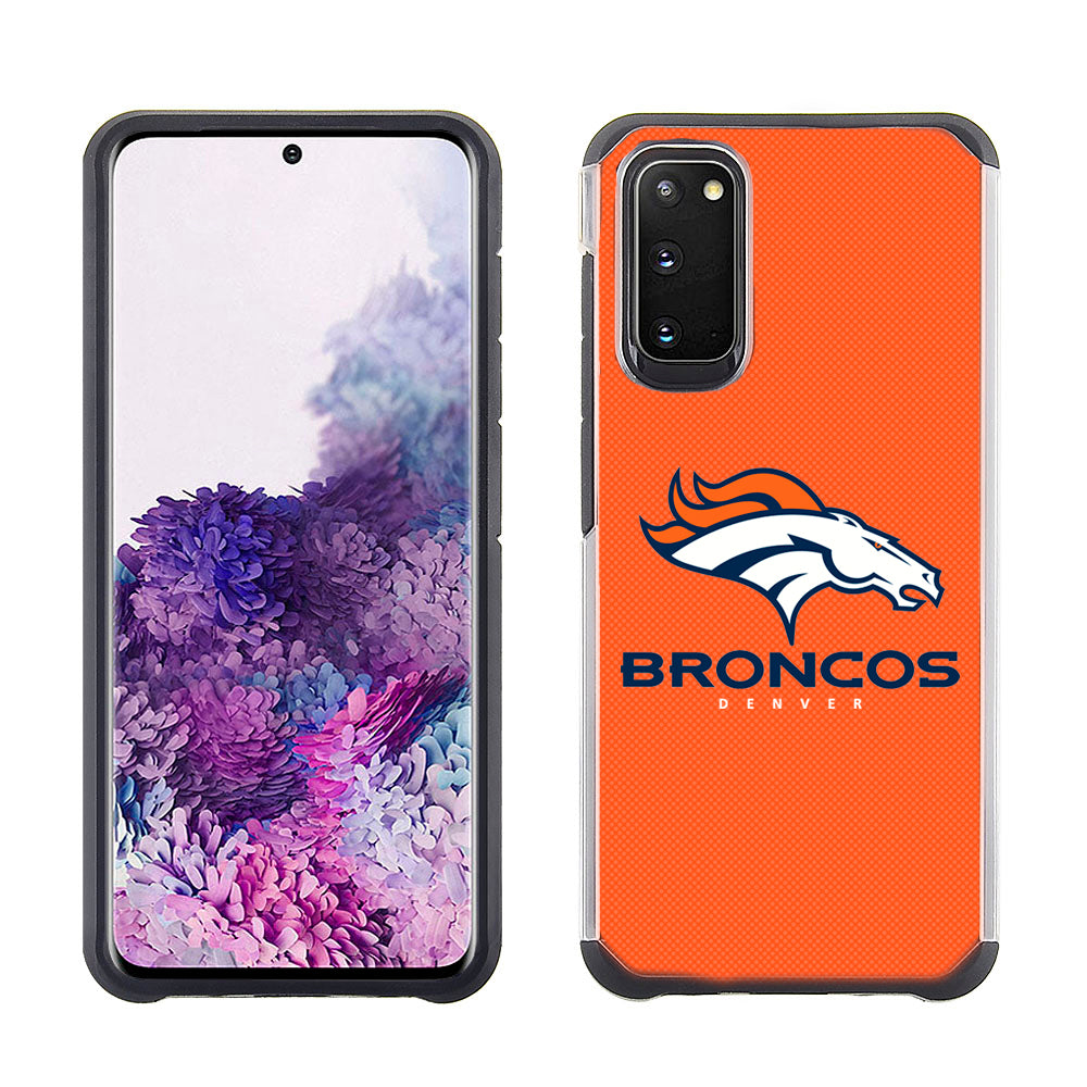 PBG NFL Licensed Denver Broncos Textured Case for Samsung Galaxy S20