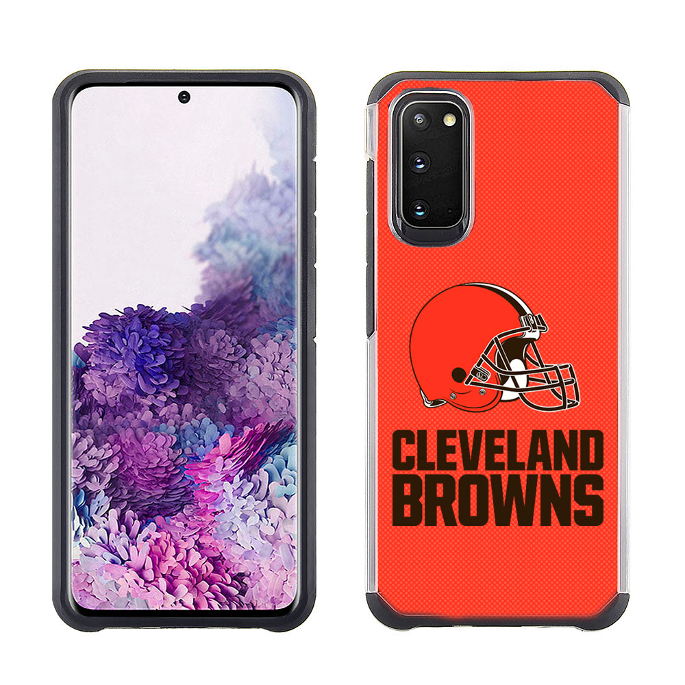 PBG NFL Licensed Cleveland Browns Textured Case for Samsung Galaxy S20