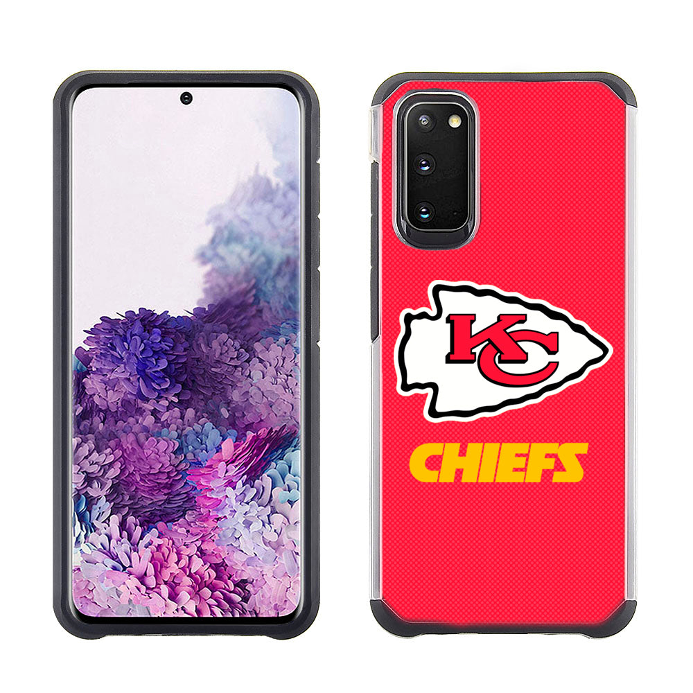 PBG NFL Licensed Kansas City Chiefs Textured Case for Samsung Galaxy S20