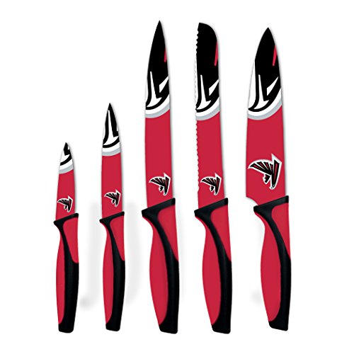 Sports Vault NFL Atlanta Falcons Kitchen Knives Set of Five