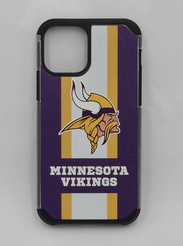 PBG NFL Minnesota Vikings Textured Stripe Case for iPhone 12 & 12 Pro (6.1")