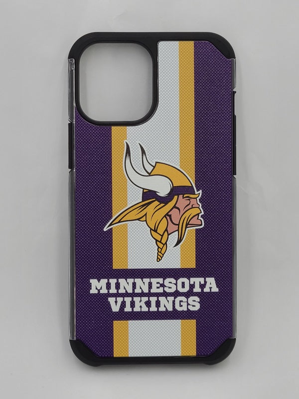 PBG NFL Minnesota Vikings Textured Stripe Case for iPhone 12 Pro Max