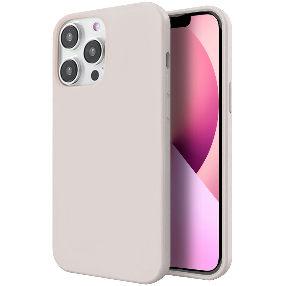 GSA Simple Made Soft Silicone Case For iPhone 14 Pro - Pink Sand