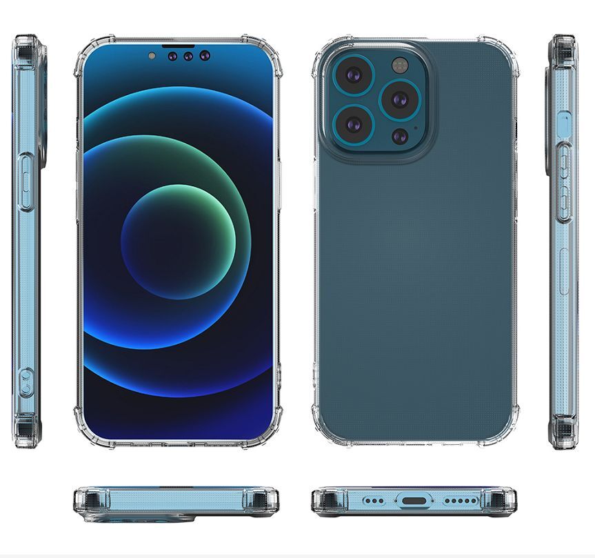 GSA Thick Shockproof TPU Case For iPhone 13 Pro Max - Clear