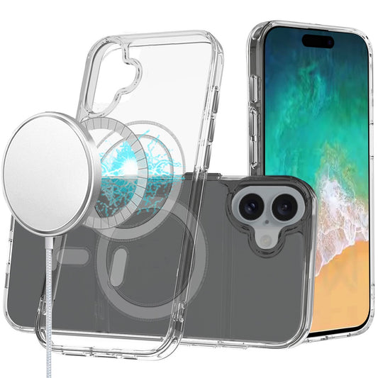 GSA iPhone16+ MagSafe Thick transparent Case - Clear 6.7 screen