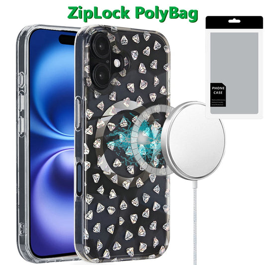 GSA IPhone16+ MagSafe Daul layer Smoke Diamond