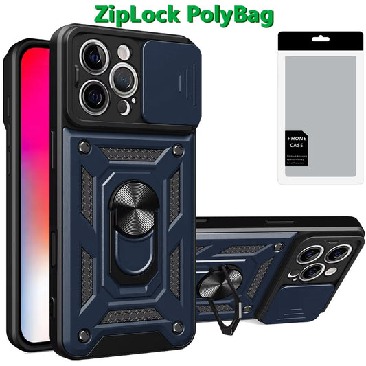 iPhone16 Camera Cover Elite Ring Std Blue