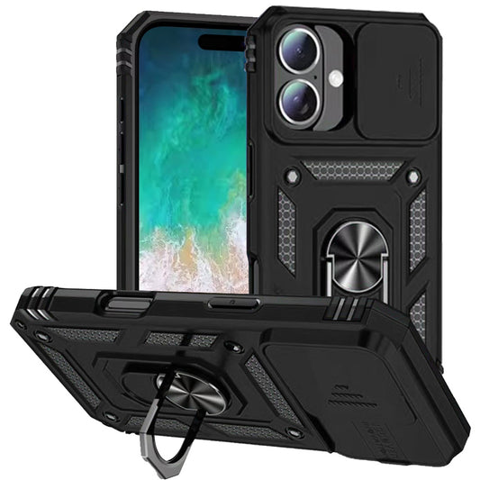 iPhone16+ MagProtect Ring STD Black