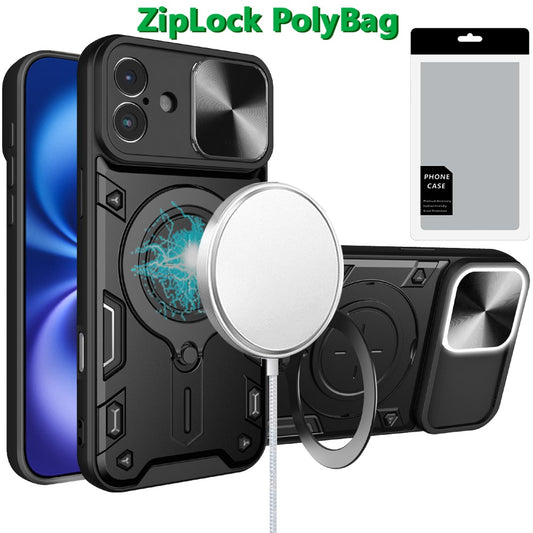 GSA iPhone16+ MagSafe Camera cover with Metal Ring Black