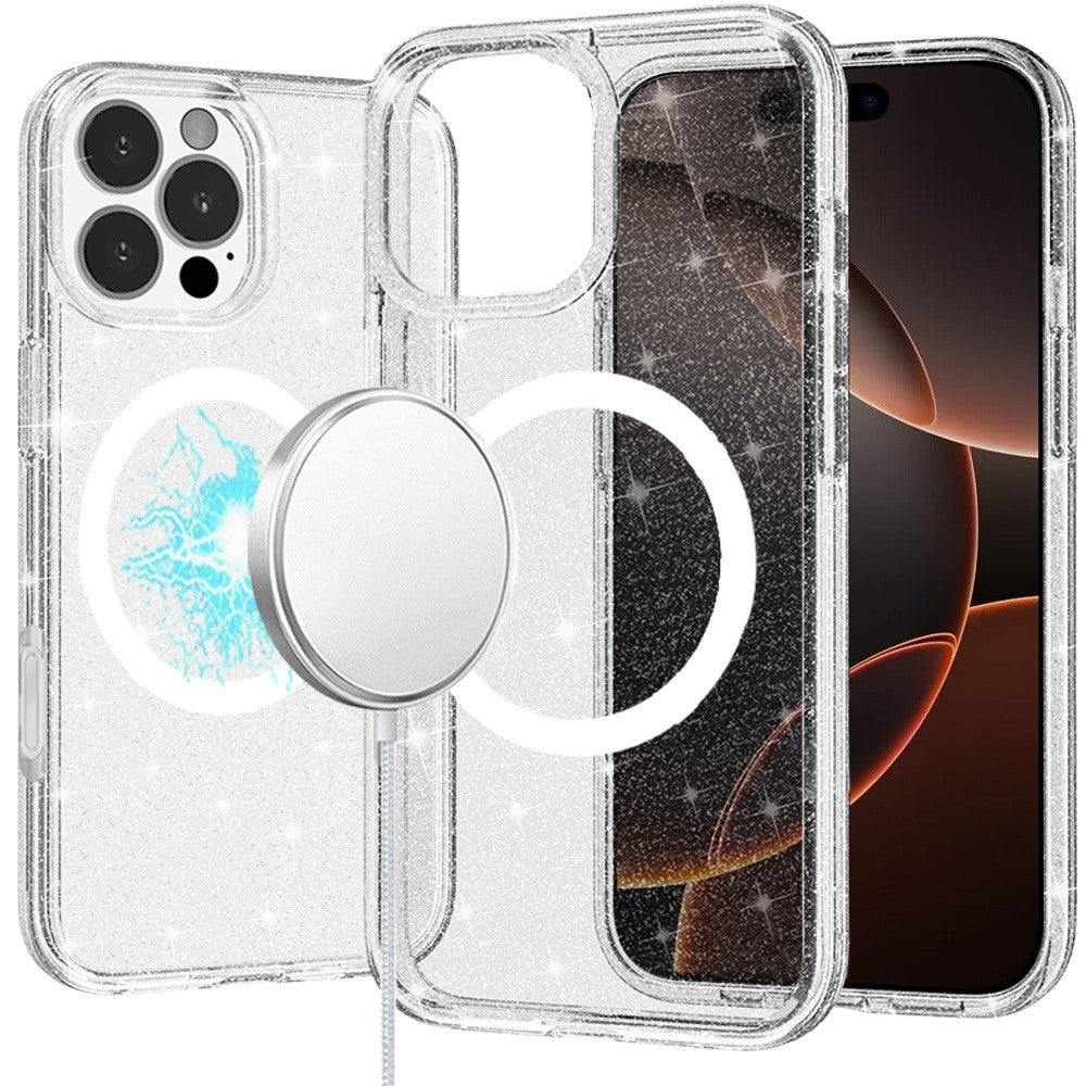 IP16PMAX MSafe Glitter Clear