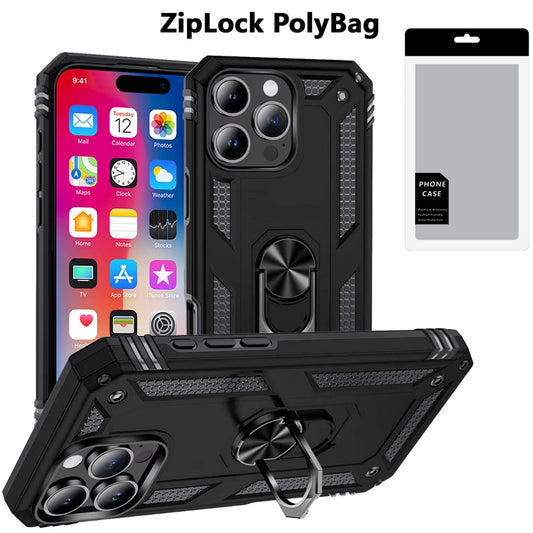 iP16Pro Ring Mag Kickstand Black