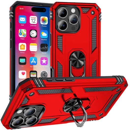iP16Pro Ring Mag Kickstand Red