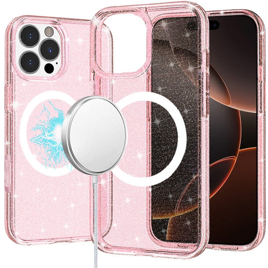 IP16Pro MSafe Thick Glitter Pink