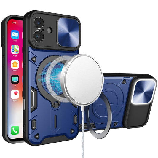 GSA iPhone16 MagSafe with Camera Cover and Ring Std - Blue 6.1 Screen