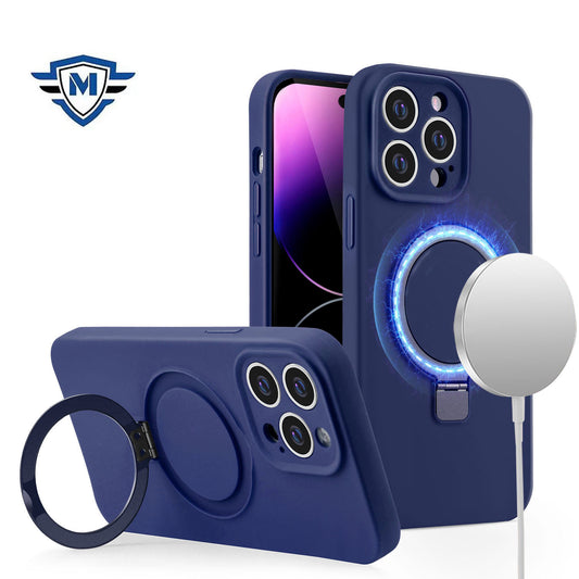 iP12PMax MagSafe Liquid Sili Blu