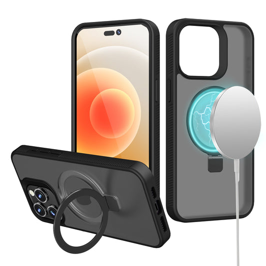 iP14 MAGSAFE Ring Stand BkSm