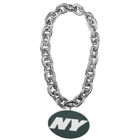 fanfave NFL NY Jets Chain Silver