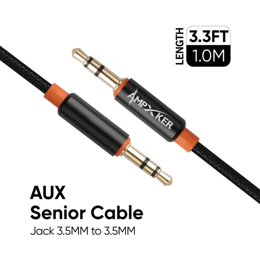 Aux Cable Jack 3.5MM/3.5MM3.3Blk
