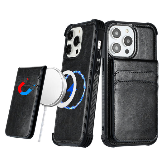 iP14P Magsafe Wallet Detch Black