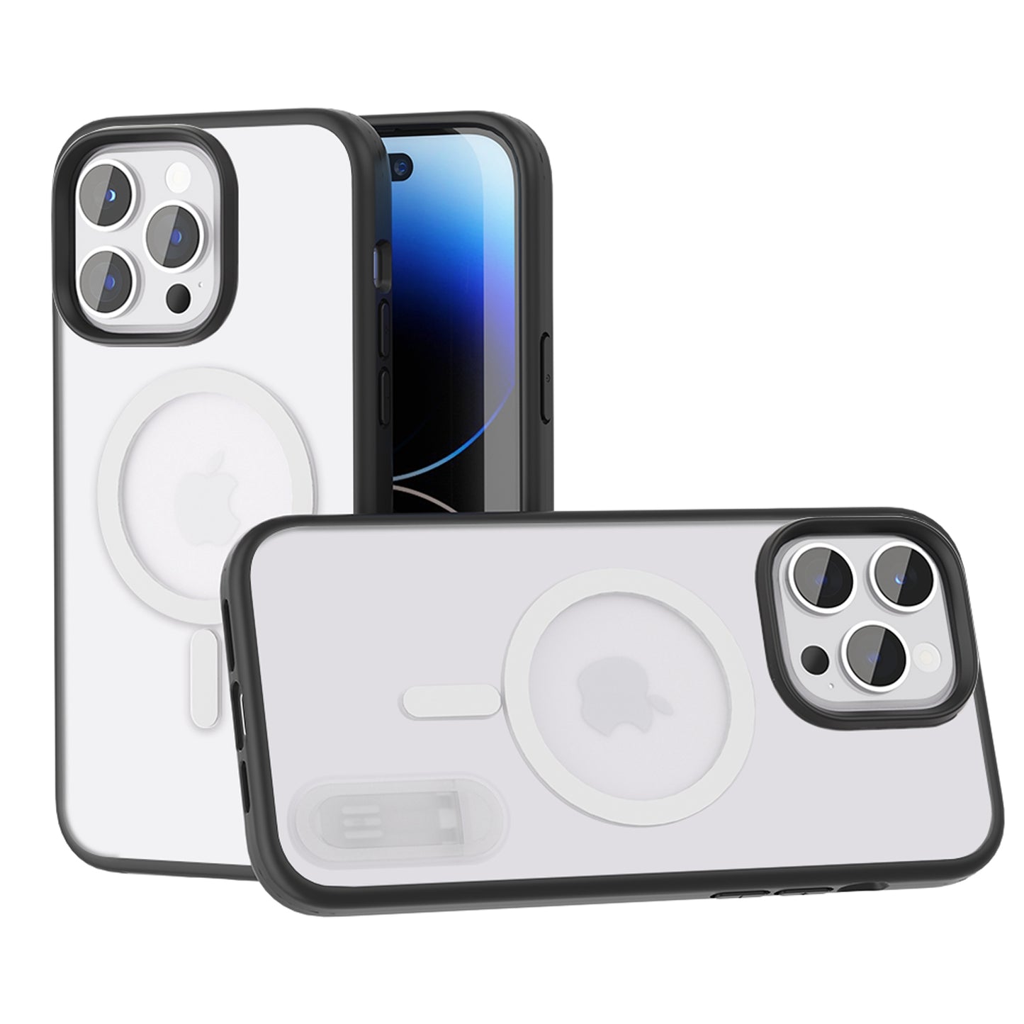 iP14P MagSafe Hybird ST BkClr