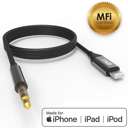 iDARS 3.5mm Male-Lightn MFI Blak