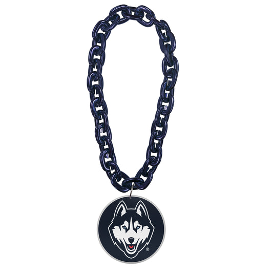 FanFave NCAA UConn Huskies 3D Fan Chain Blue Foam Magnet
