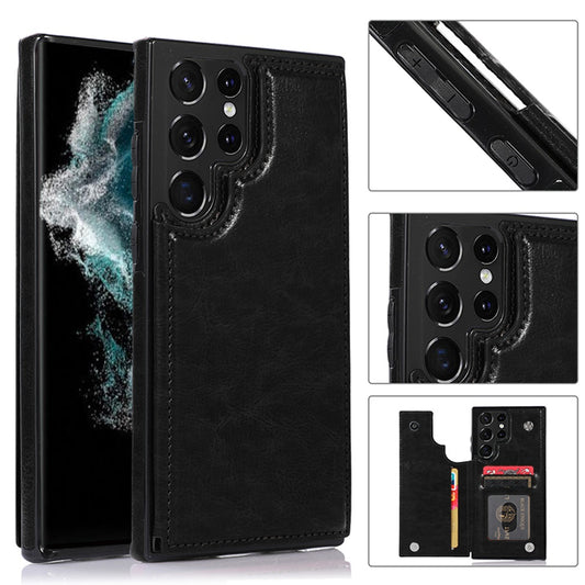 SAMS23+ Wallet leather Mag ID BK