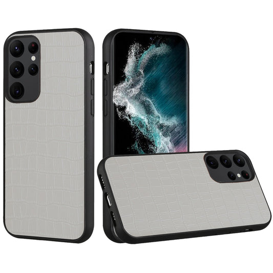 SamS23+ Leather hybrid White