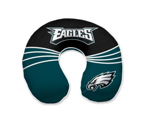 PGS NFL Philadelphia Eagles Travel Head & Neck Relaxation Pillow Snap Close