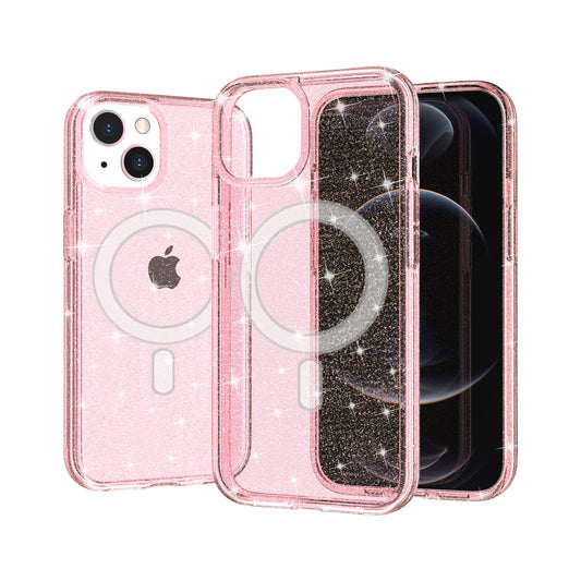 iP14Pro MagSafe Glit Transp Pink