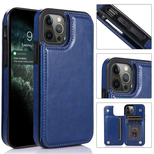 IP14PRO LUX LTHR MAG CC Blue