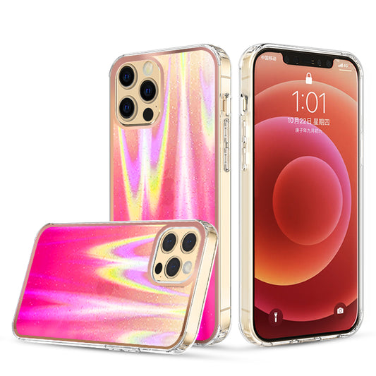 iPhone 14Pro Max Glitter 2 Tone Trn Pink